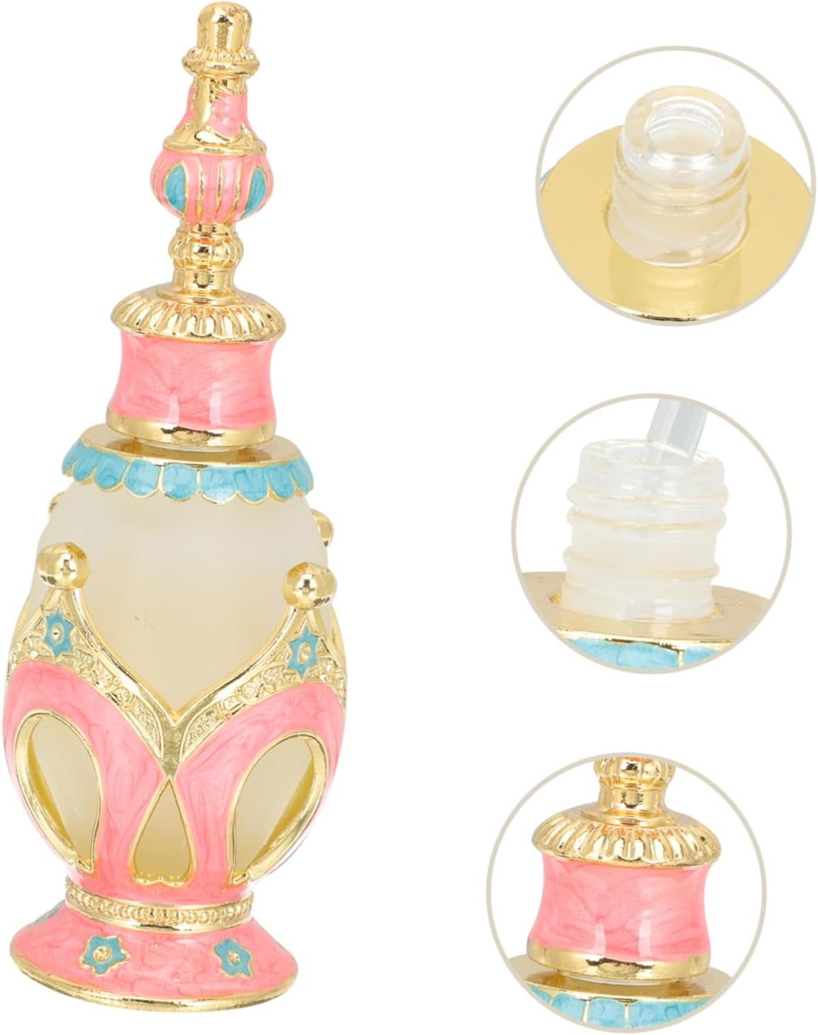 Decorative Essence Bottle Alloy Material for Perfume Packing and Essential Oil Storage Use as Diffuser Bottle for Convenient Aromatherapy the Go image number 6