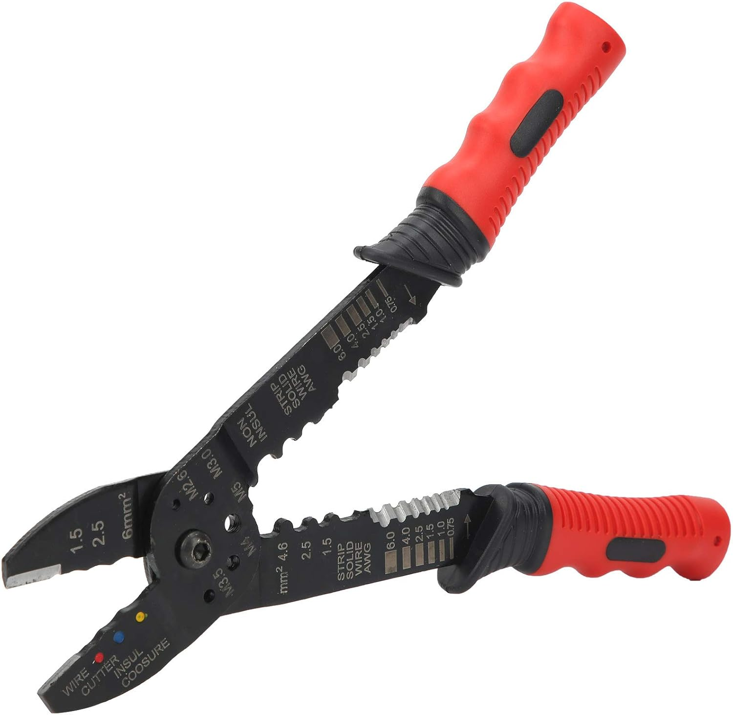 Crimper, Carbon Steel Blades with Crimping Tool, Crimp Insulated Terminals/Non-Insulated Terminals/Connectors/Plug-In Connectors, for Industrial Supplies image number 5