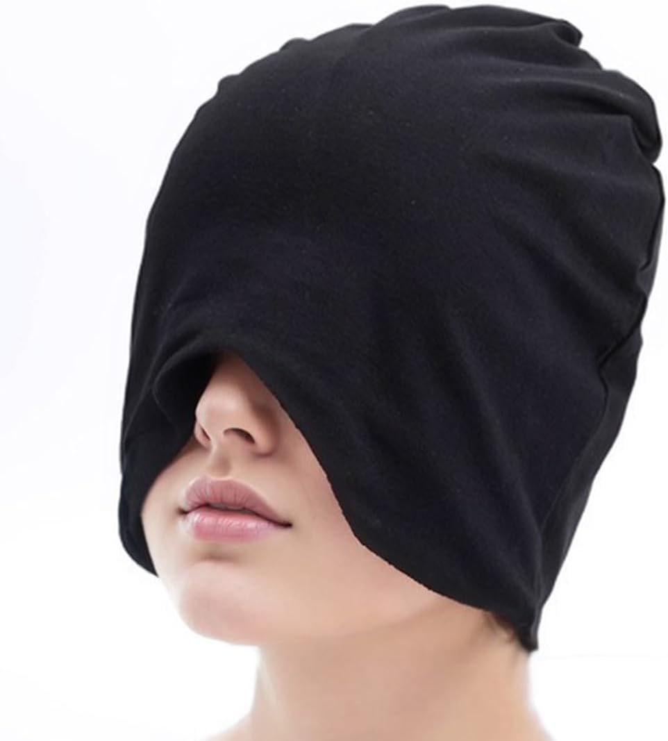Sleeping Cap, 1 Piece, Double Layer, Lightproof with Eye Protection, Ideal for Postpartum and Elderly Sleeping image number 4