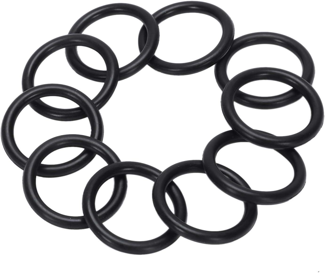 Domoi 10 Pieces 32Mm OD 25Mm Inner Od. Black Nitrile Rubber O Ring Oil Seal Ring image number 2