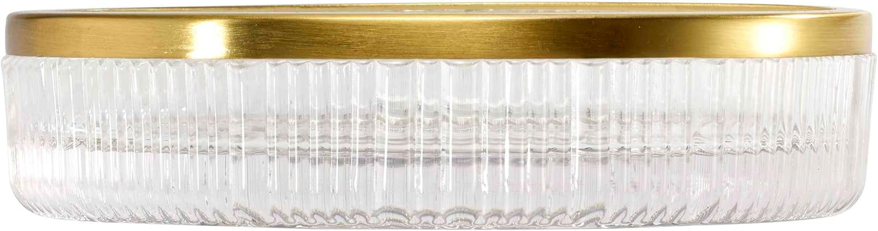 Nicole Miller - Soap Dish, Glass Countertop Accessories, Dorm Room Essentials (Louise Collection, Clear) image number 1