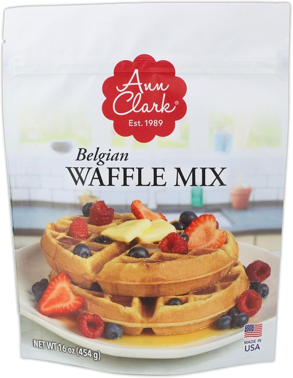 Ann Clark Gourmet Belgian Waffle Mix, 16 Oz. Made in USA image number 6