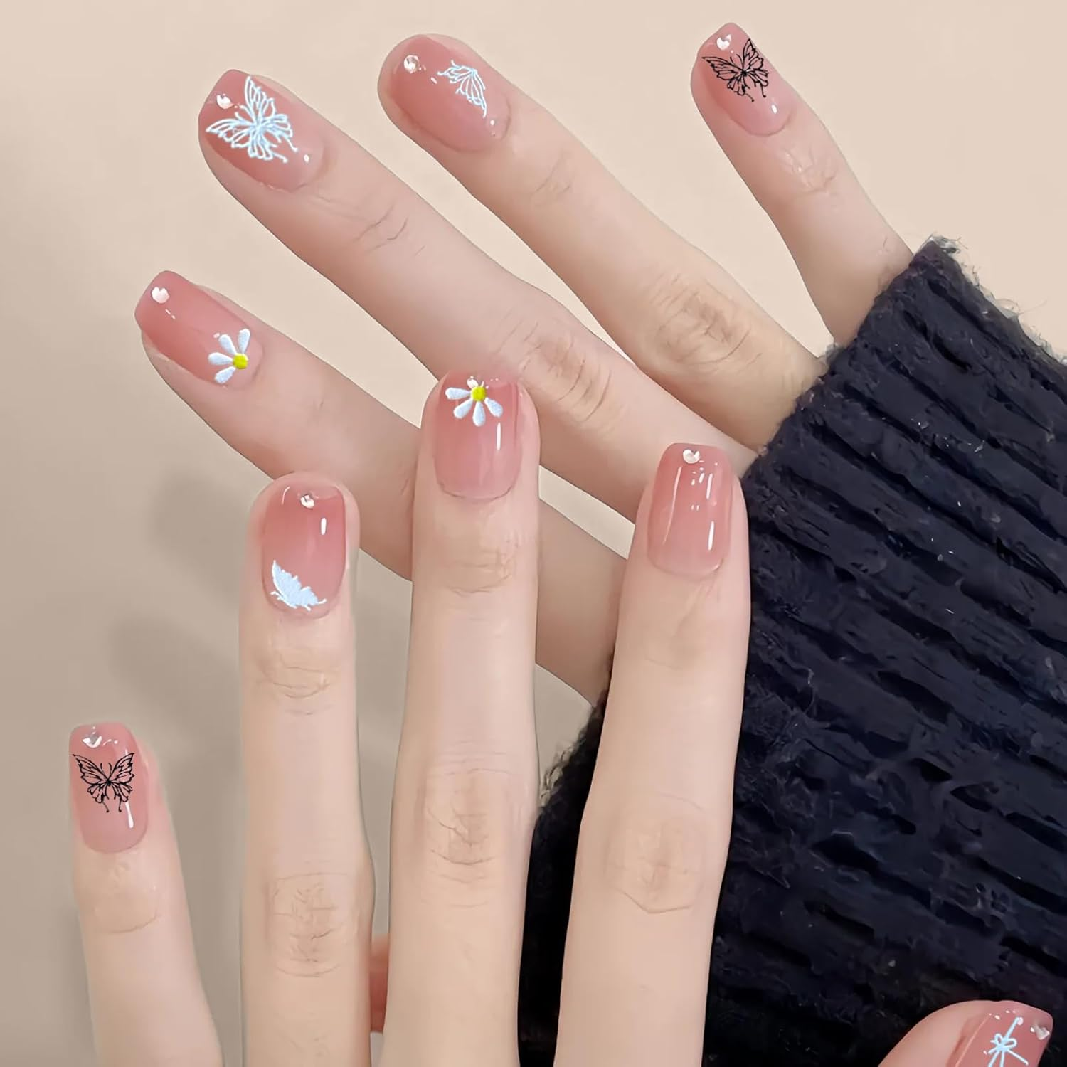 Holographic Nail Art Stickers, Stars and Moons Design, 5 Sheets, Iridescent Celestial Decals for Manicure image number 5