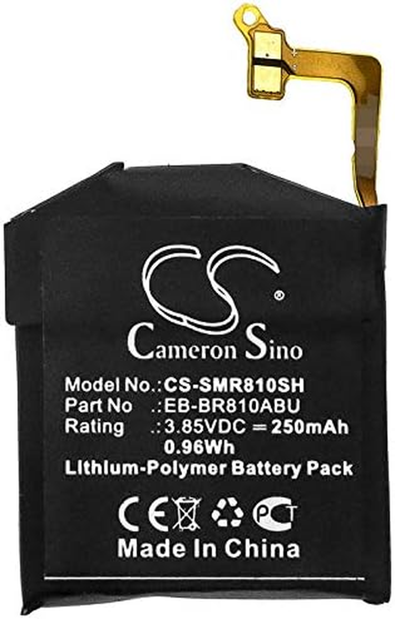 NDUSSF Battery Replacement for Samsung Galaxy Watch 42Mm, SM-R810, SM-R815, Part No: EB-BR170ABU, EB-BR170ABY, EB-BR810ABU, GH43-04857A 3.85V image number 1