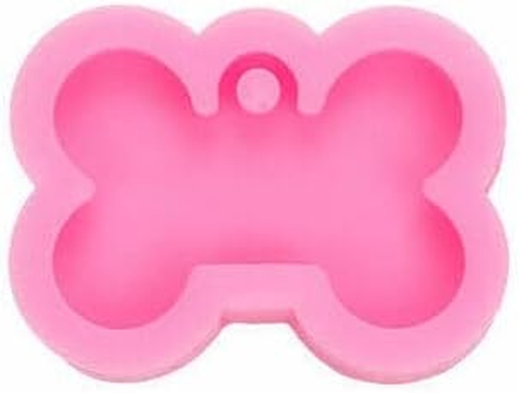 Silicone Bone Shape Resin Mold Dog Tag Keychain Resin Casting Mould DIY Craft image number 3