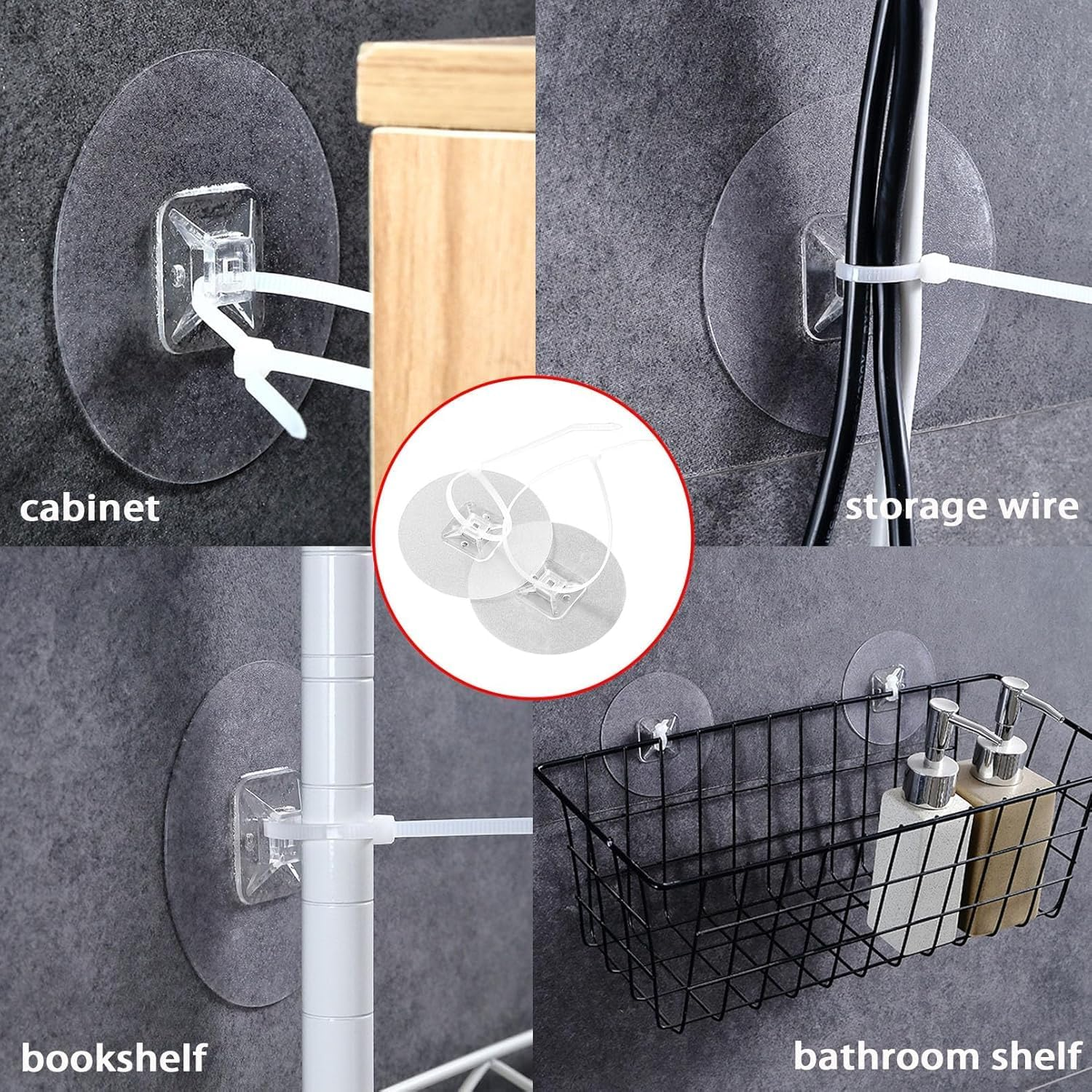 No Drill Self-Adhesive Furniture Wall Anchors, 30 Pieces Furniture Prevent Falling anti Tip Furniture Wall Anchors,Self-Adhesive Wall anti Tip Furniture Anchors image number 4