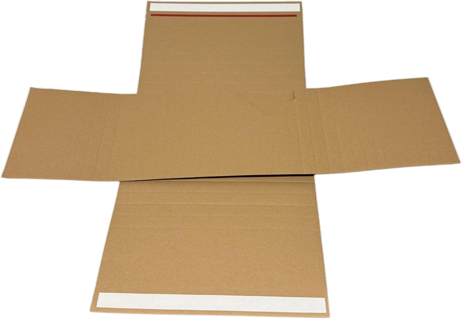 OZPACK Book Wrap Box &ndash; Self-Seal Corrugated Cardboard Mailers | Adjustable Depth Postal Boxes for Textbooks & Small Products | Fast-Fold Book Wrap for Secure Shipping &ndash; Cardboard Box Size 217X155X60Mm