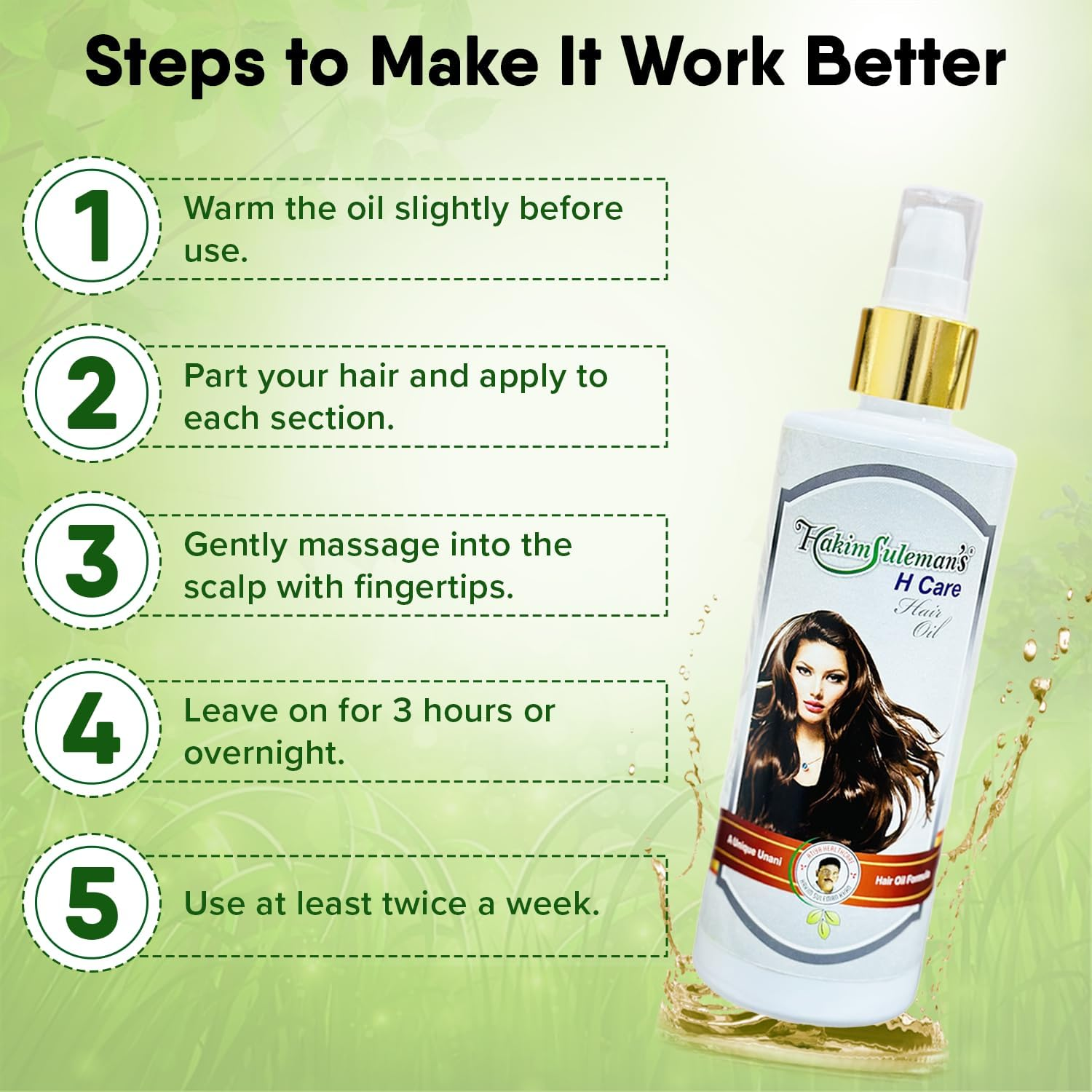 Hakim Suleman?S H Care Hair Oil for Healthy Hair image number 5