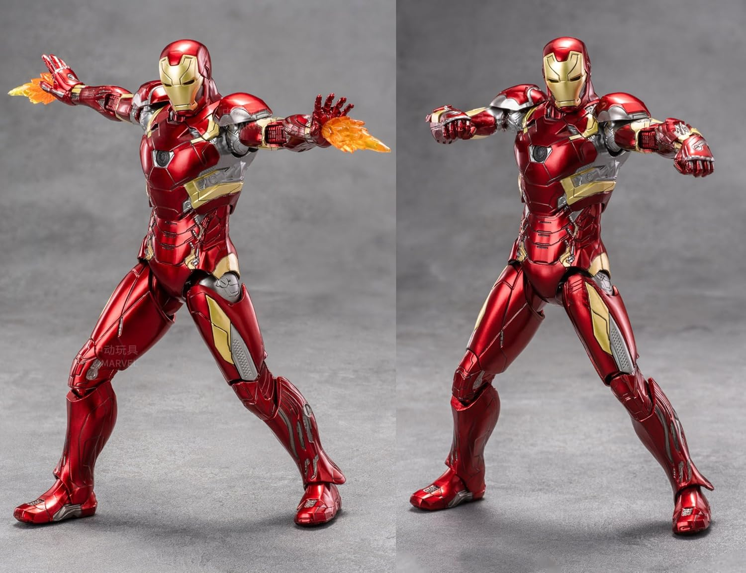 Lonullymege Ironman MK46 Action Figures-7 Inch All Joints Movable Collectable Toys-Full Metal Painting with Lots of Accessories Stark Model(1/10 Scale)