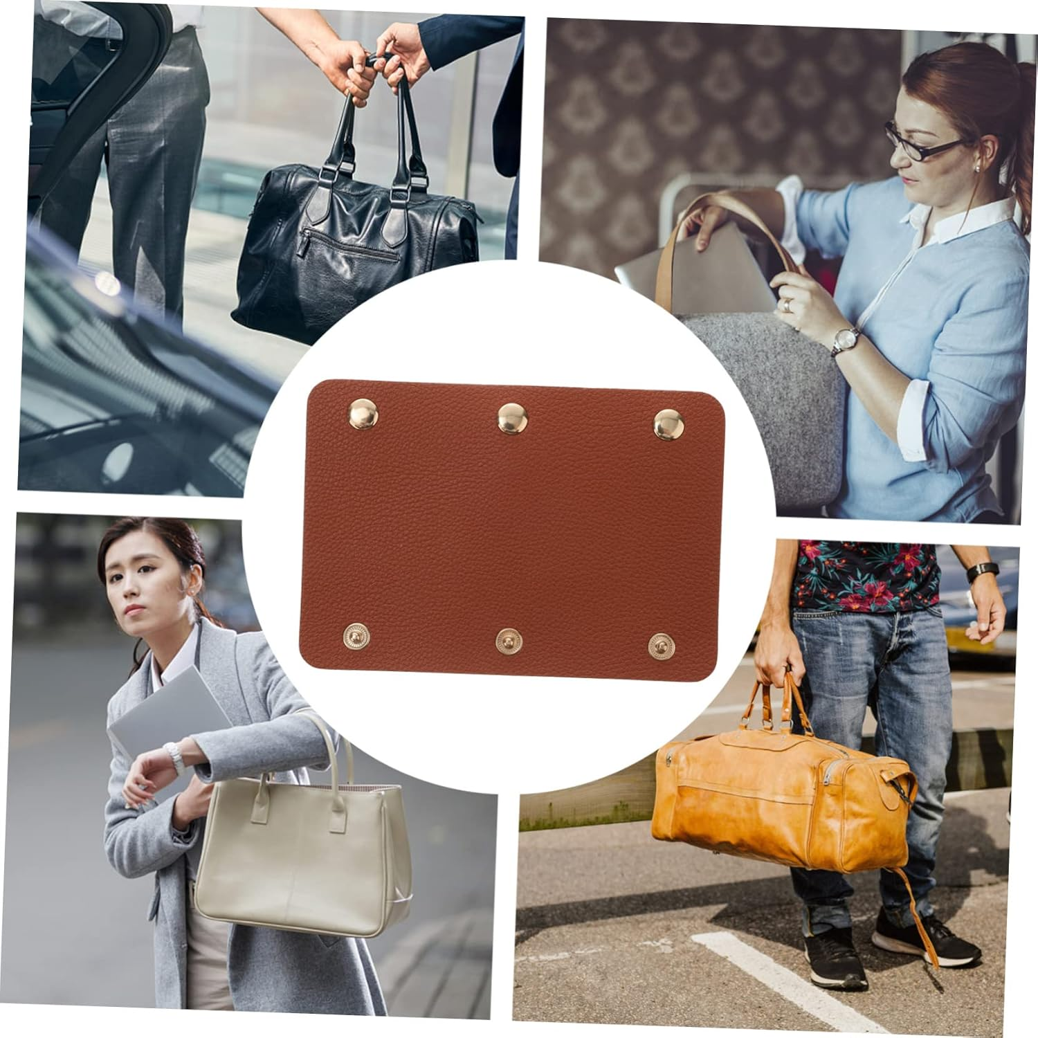 Beaupretty 6Pcs Bag Handle Wrap for Handbags Wallet Protector Purse Saddle Bag Decoration image number 6