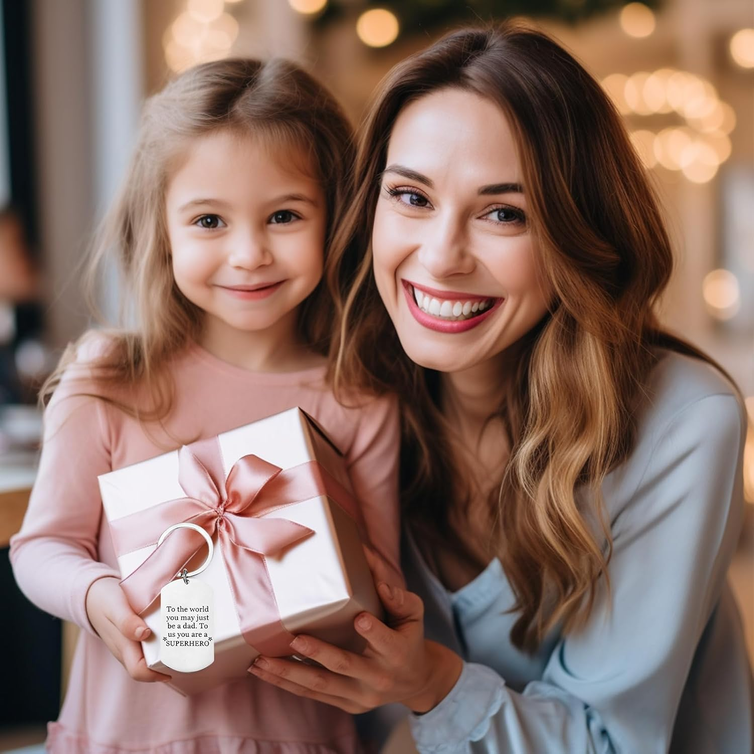 10 Pieces Key Rings Stainless Steel, Stainless Steel Trailer with Key Ring, Key Riper Blanks Blanks Rectangular Punching Blanks Made of Stainless Steel, Punching Blanks Dog Brands, Silver image number 1