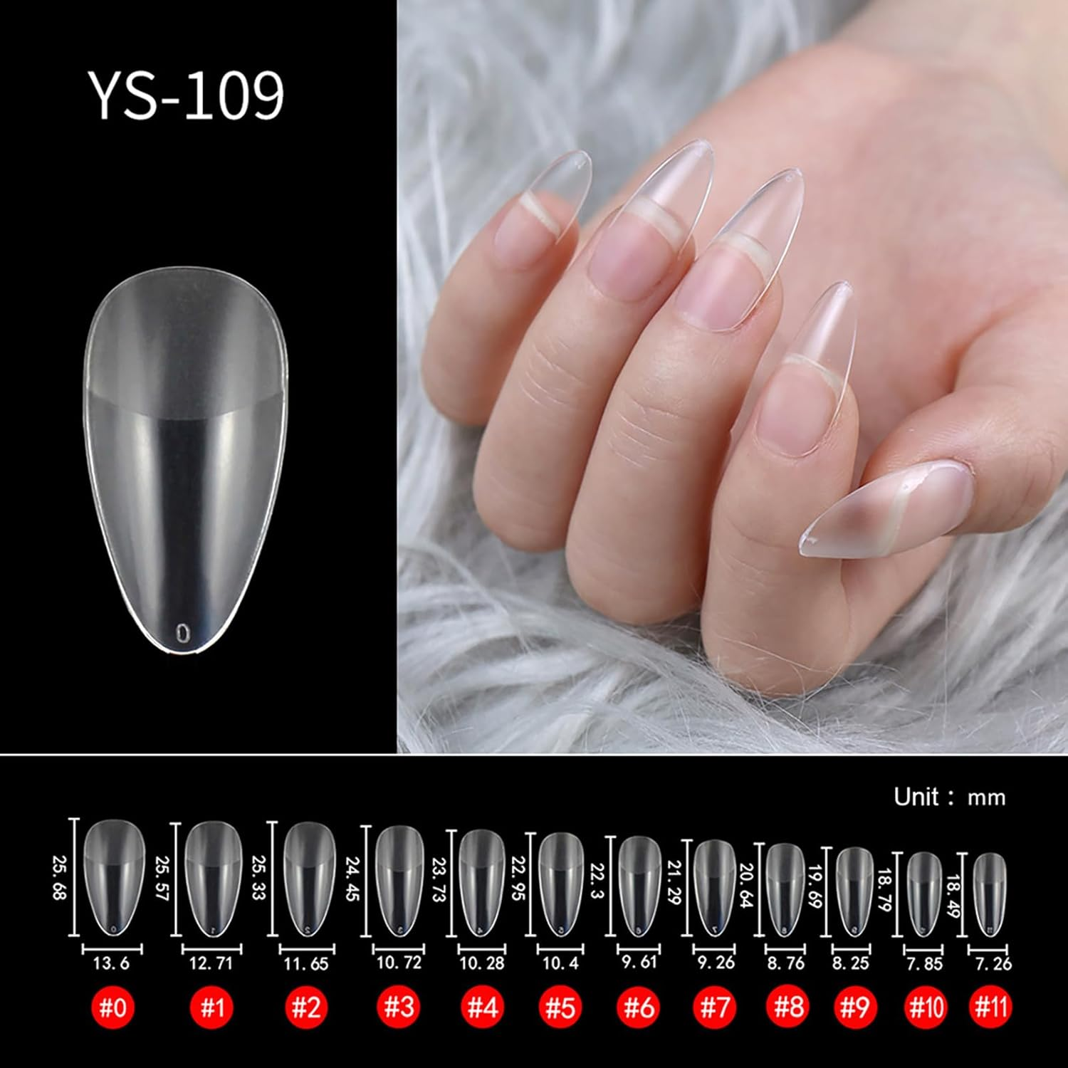 Labymos 504Pcs Nail Tips Quick Exion Press on False Nails Tips Mani Nail Art Mani image number 3