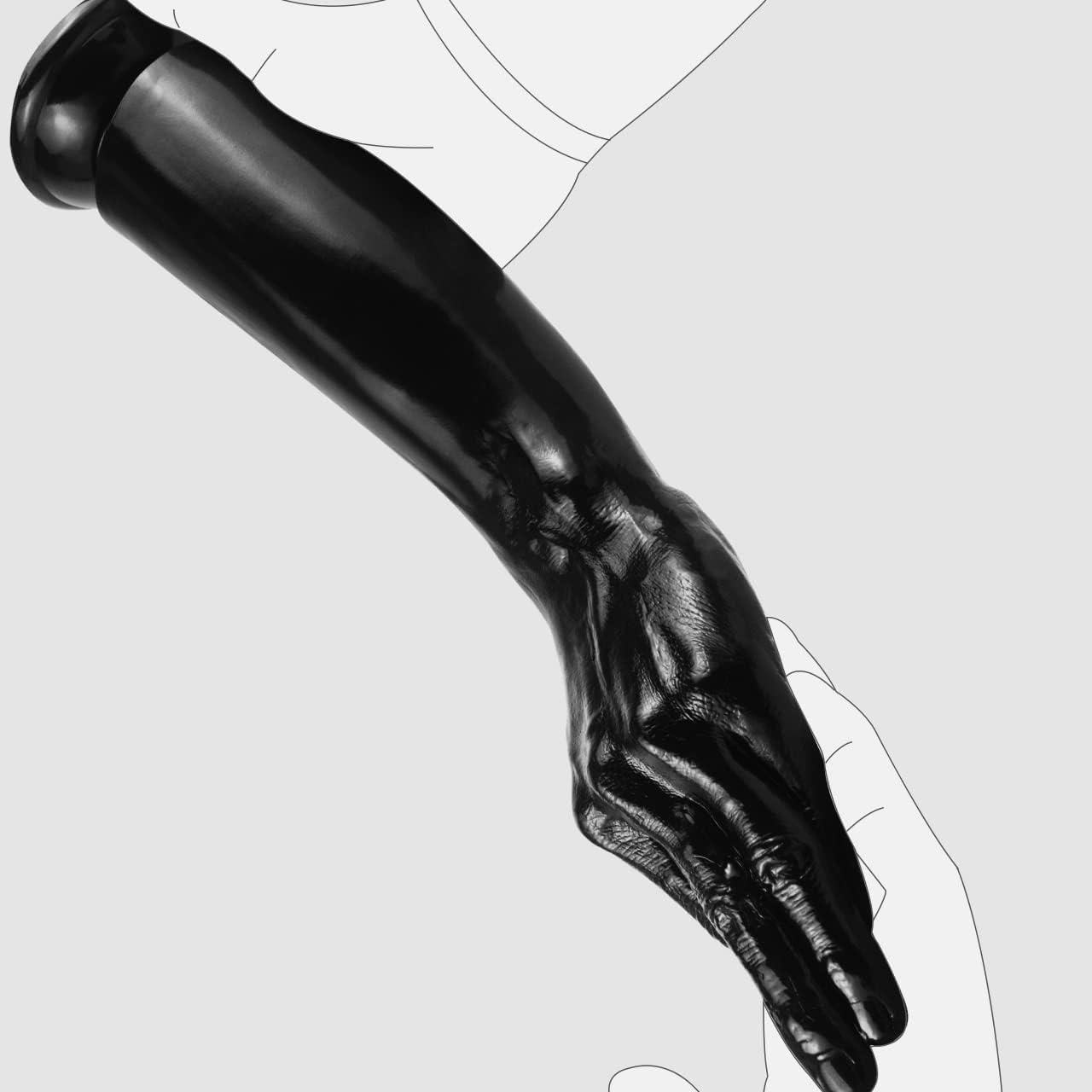 FAAK XXL Realistic Fisting Dildo for Stretching Pleasure, 33.5CM Insertable Long Dong with Suction Cup, 1:1 Realistic Fist Dildo for Anal or Vaginal Orgasm image number 2