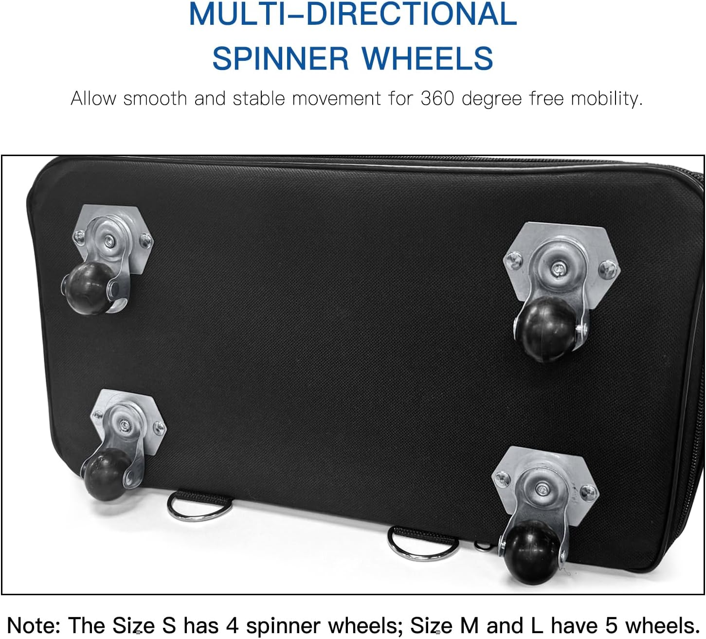 Walmeck Expandable Foldable Suitcase Collapsible Rolling Travel Luggage Bag for Men Women L image number 4