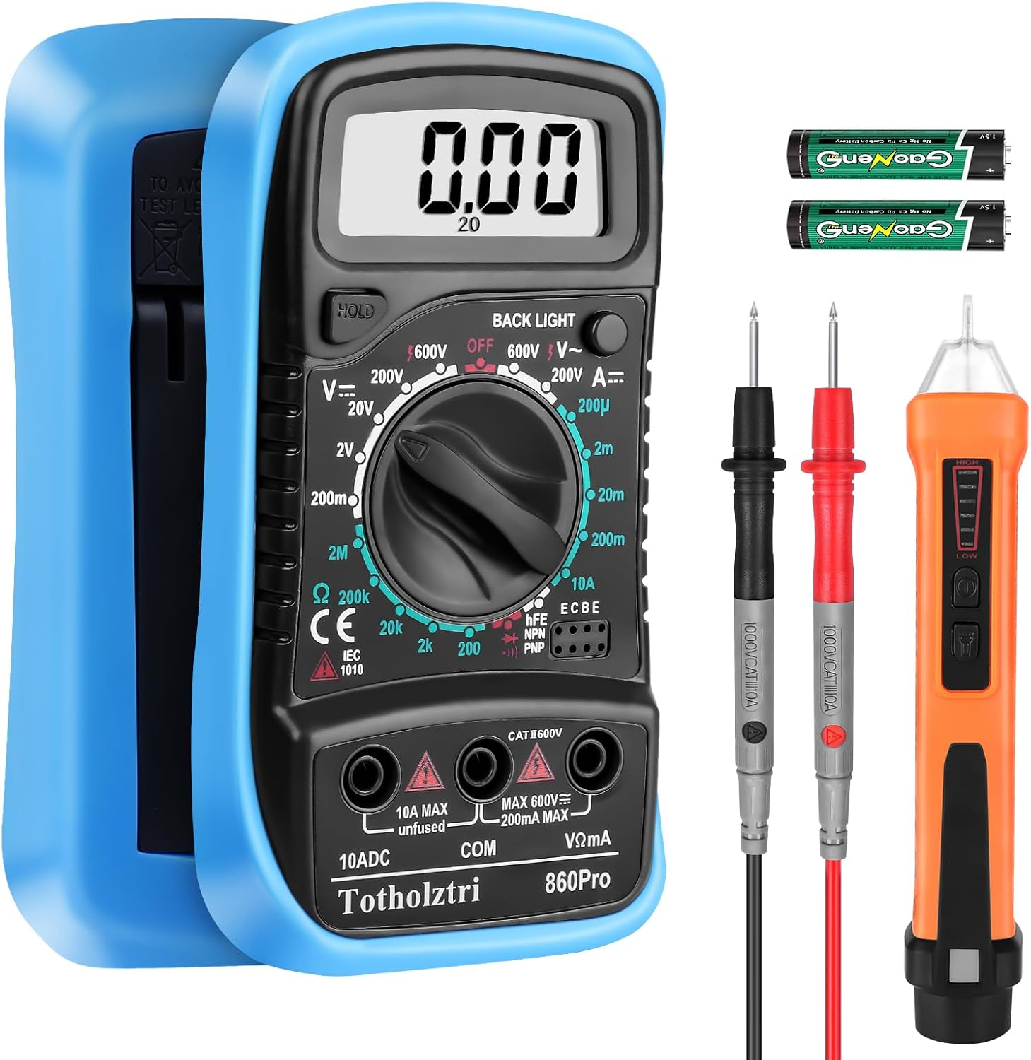 Digital Multimeter and Voltage Tester Pen Kit, Electrical Testing Tools image number 1
