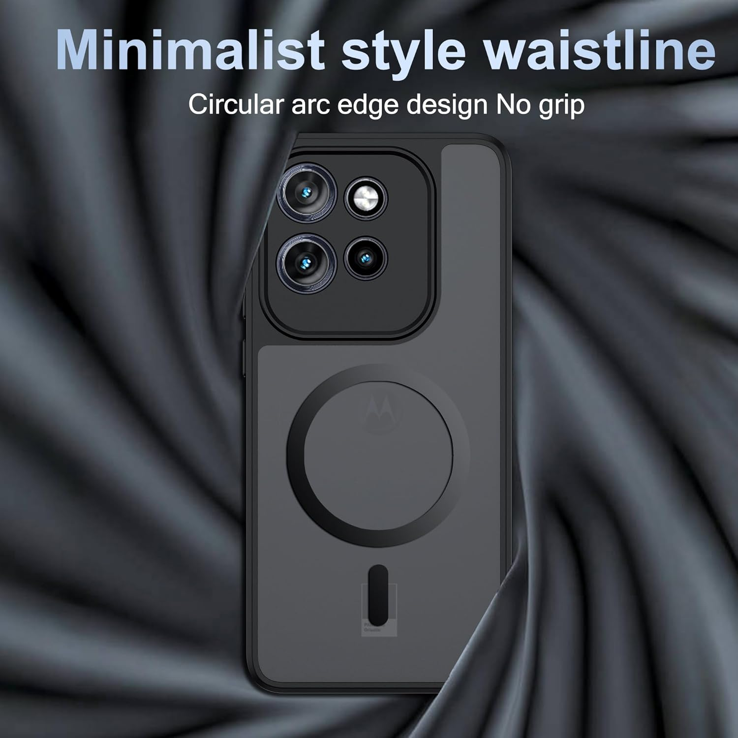 Effcotuo Magnetic Case for Motorola Moto Edge 60 Neo/Edge 50 Neo Case with Screen Protector for Tempered Glass Screen Protector with Magsafe Acrylic Protective Case Full Magnet Matte Mobile Phone Case image number 3