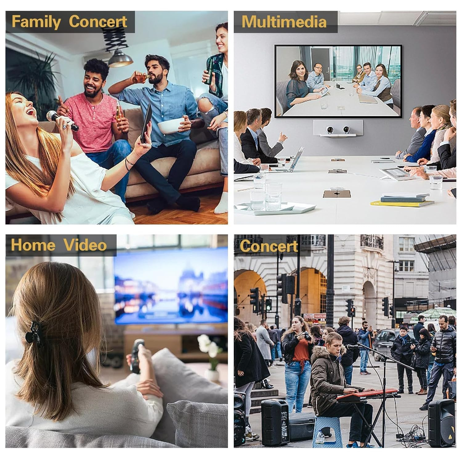 SSS&middot;GRGB 2RCA to 2RCA Audio Cable 33FT Gold-Plated Male to Male Stereo Subwoofer Cable, Nylon-Braided Hi-Fi RCA Cables for Home Theater, Car Audio, Amplifiers, Speakers (Dual Shielded Copper Core) image number 2