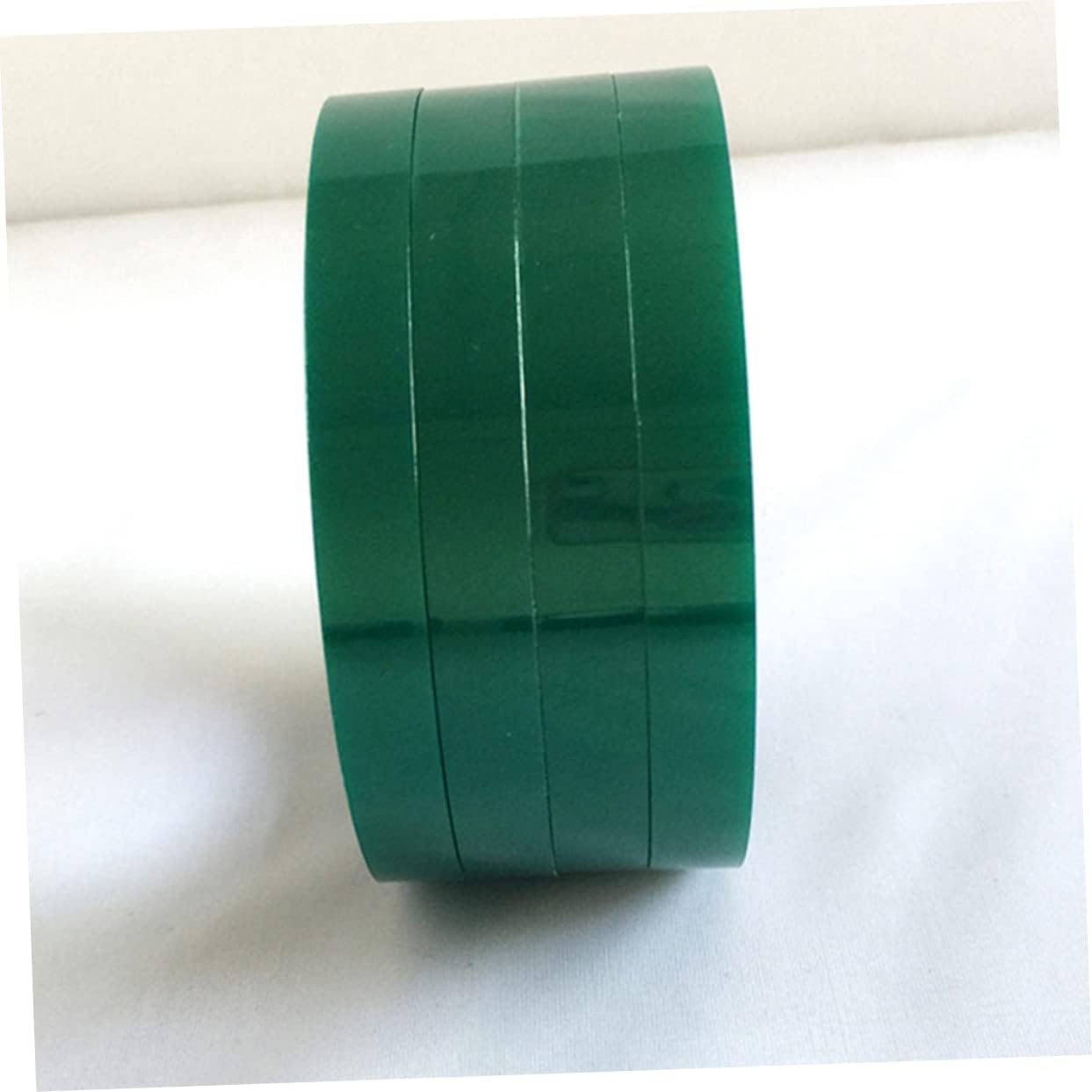 5Pcs Green High Temperature Resistant Pet Adhesive Tape for Car Spray Paint Plating Circuit Board Shielding 8Mm X 33M X 0.06Mm Heatproof Automotive Tape image number 6