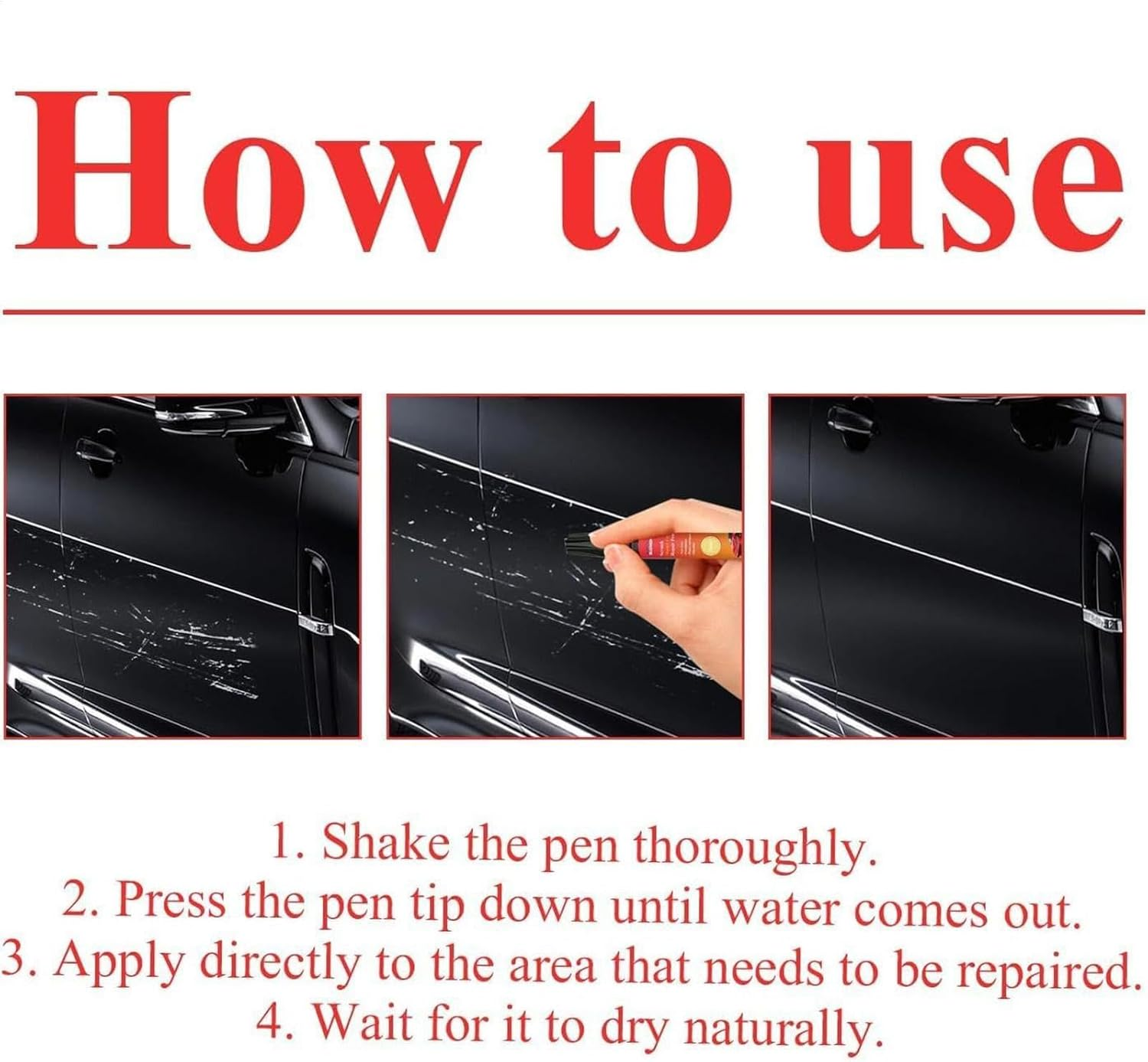 Car Scratch Remover Pen - Vehicle Touchup Paint - Professional Automotive Scratches Remover Pen, Easy to Use, Fast and Effective Repair image number 6