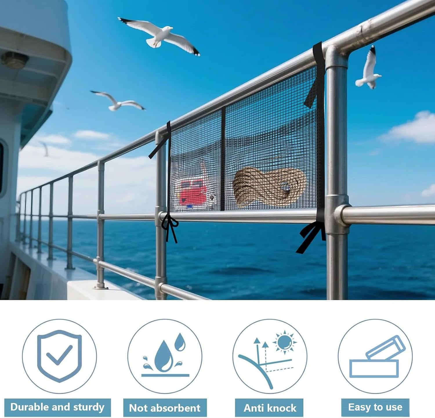 Boat Organizer,Portable Trampoline Storage Pouch - Portable Large Capacity Yacht Organizer for Water Sports Fishing Enthusiasts Home Outdoors Equipment image number 1