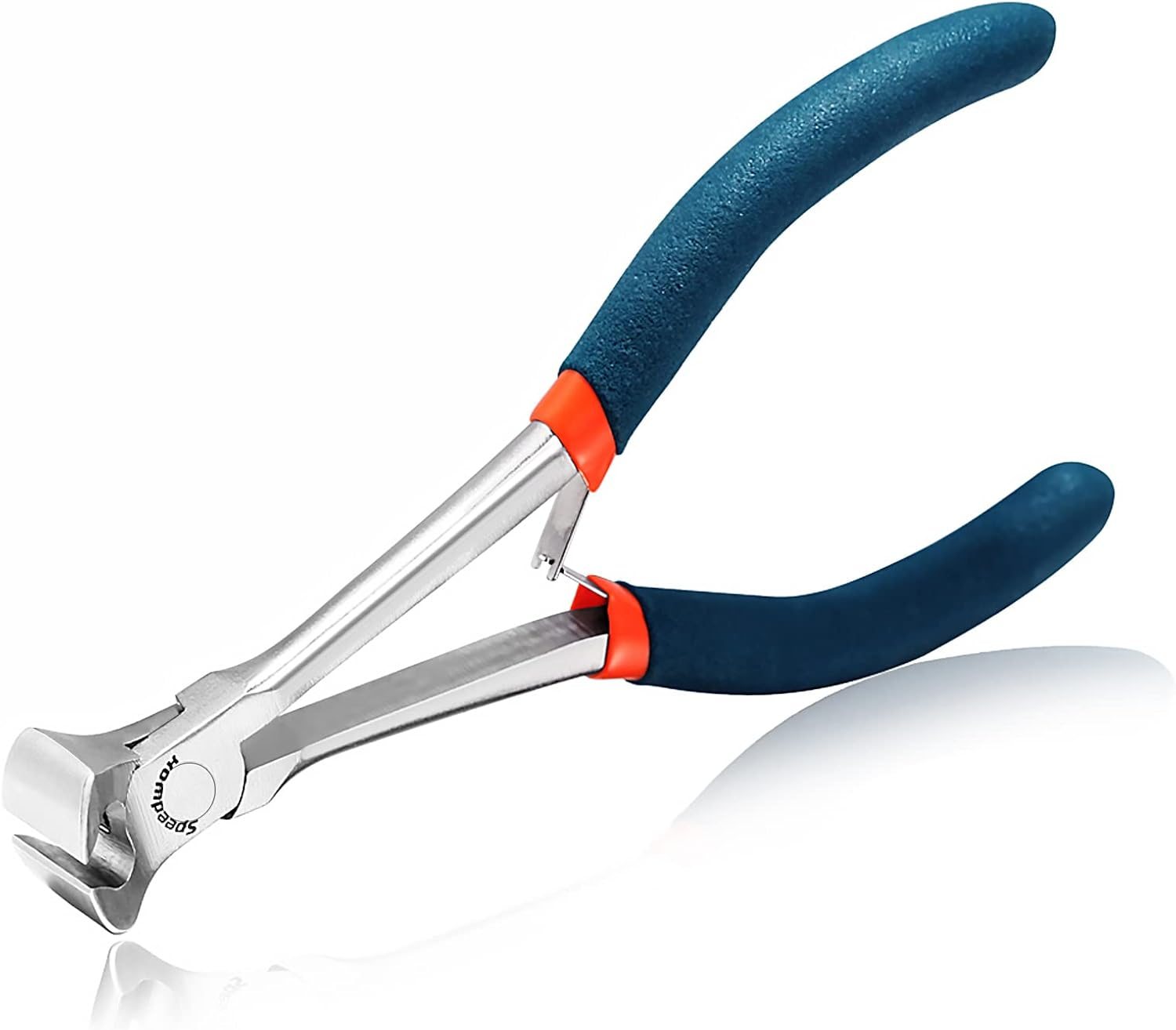 SPEEDWOX End Nippers Long Reach 5-1/2 Inch Mini End Cutting Pliers End Cutters Fine Precision Professional Wire Cutter for Hard to Reach Confined Spaces High Leverage Reduce Efforts Pull Nails Brads image number 3