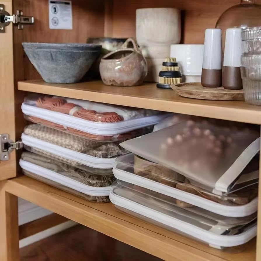 IONPSHG 3Pcs Clear Organizer Bags Waterproof Toiletry Bag Portable Zippered Cases for Snacks Double Zippered Hard Pouch Clear Zipper Pencil Case Medical Grade Plastic Zipper Pouches Travel Case image number 2