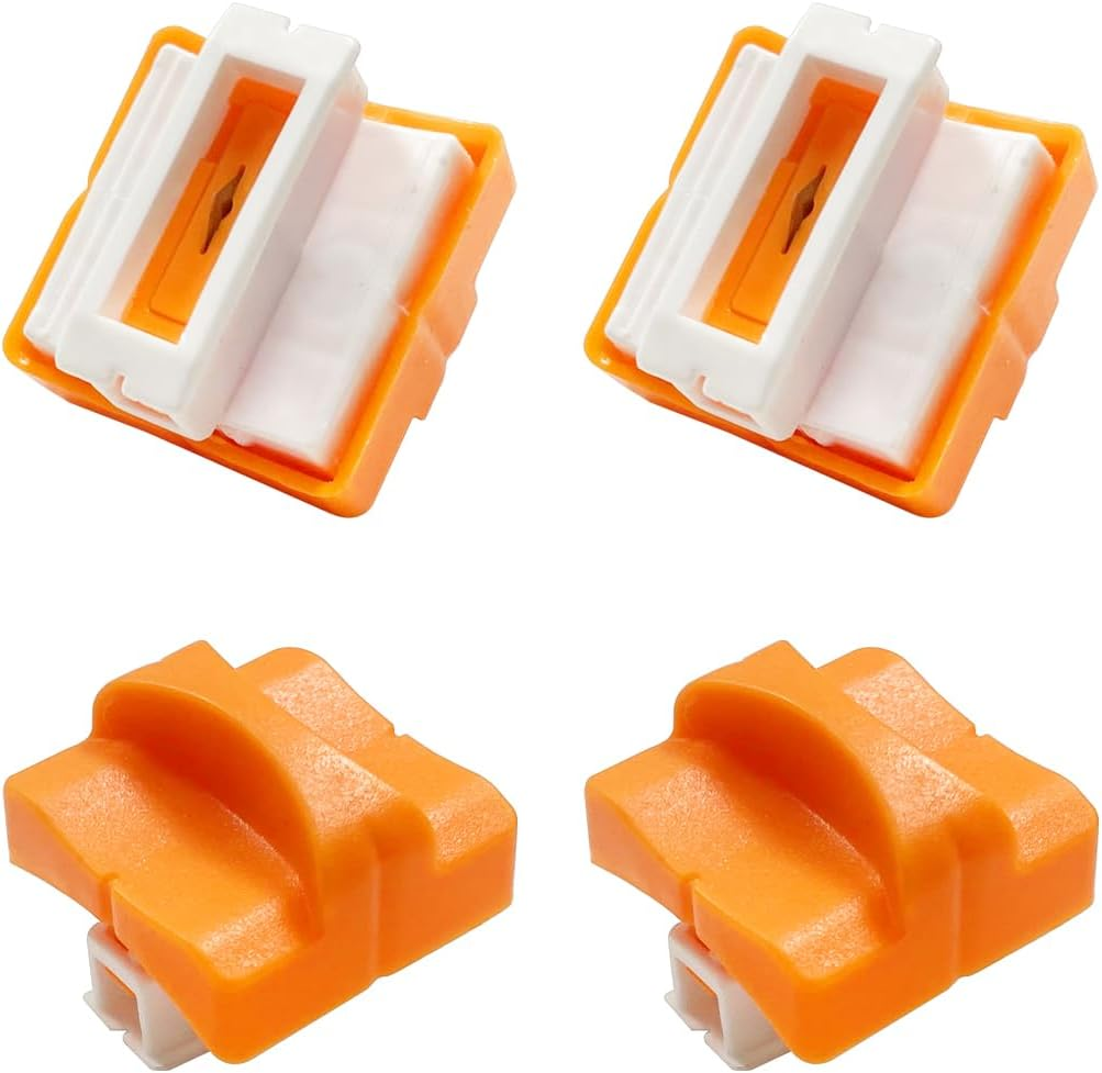 Paper Cutter Replacement Blades, 4 PCS Paper Trimmer Blades for A4 Paper Cutter (Orange) image number 2