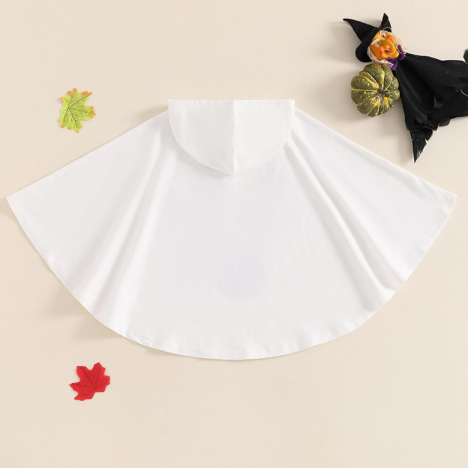 Lamuusaa Toddler Baby Girl Boy Halloween Costumes Ghost Face Hoodie Cloak Warm Cape Robe Poncho Cosplay Clothes 1-6T image number 2