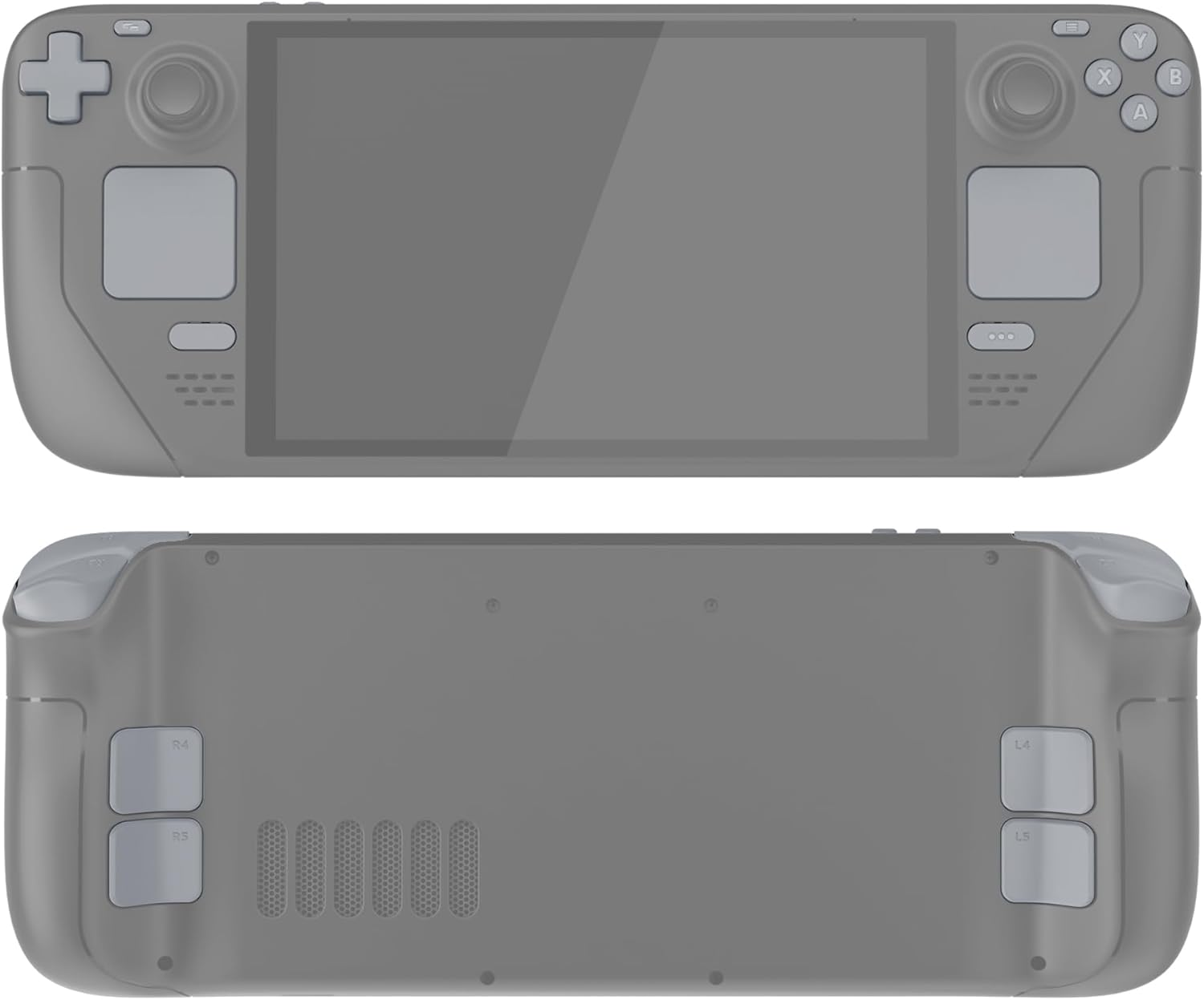 Extremerate Replacement Full Set Buttons for Steam Deck OLED Handheld Console, New Hope Gray DIY Custom ABXY D-Pad Trackpad Bumpers Triggers Buttons with Tools for Steam Deck OLED Console image number 4