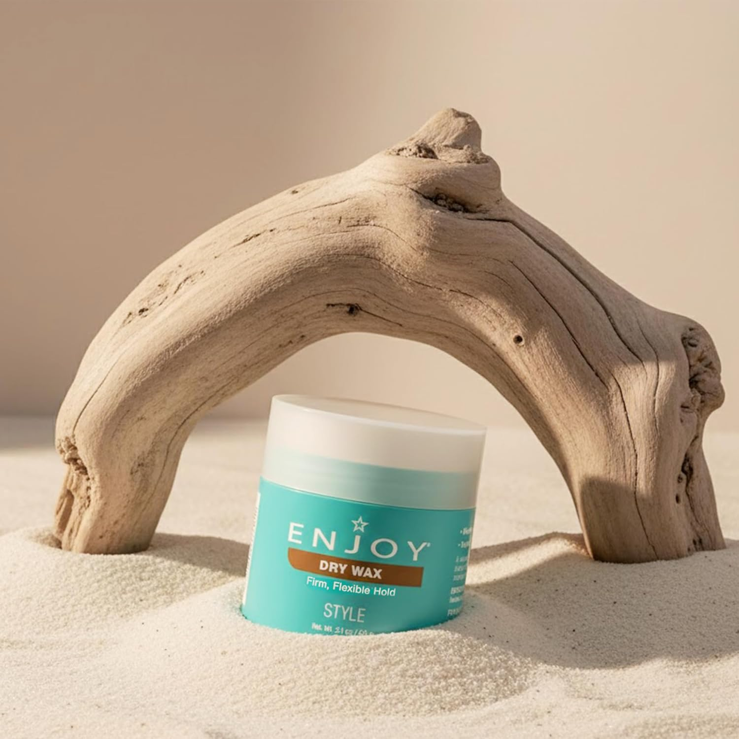 Enjoy Dry Wax - Non Greasy Pliable Texture Hair Wax - Firm Flexible Hold Natural Matte Finish (2.1 Oz) image number 6