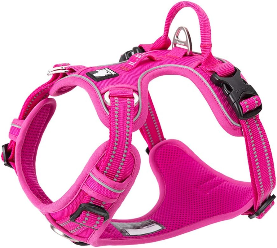 TRUE LOVE Dog Harness No Pull Nylon Reflective Pet Harness Adjustable Comfortable Control Step-In Brilliant Colors Truelove TLH56512 image number 4