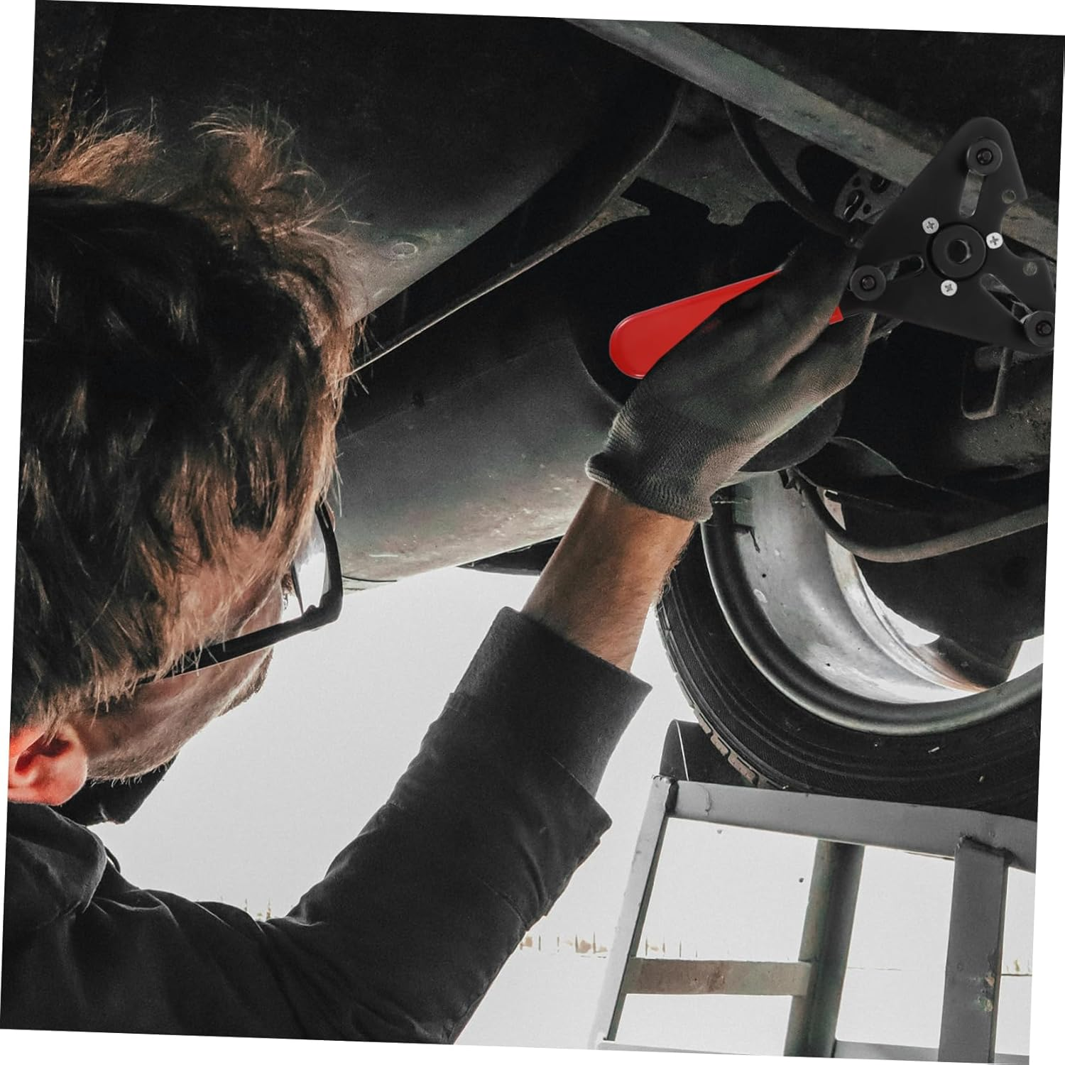 PLAFOPE Compressor Clutch Removal Tool and Holding Wrench Set for Automotive Air Conditioning Maintenance, Sturdy Clutch Installer and Remover Hand Tool Compatible Car Ac Compressors