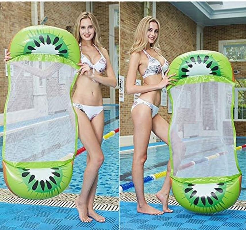 Baronhong Fruit Swimming Pool Floating Hammock - Inflatable Swimming Aids for Adults, Portable Rafts Lounge Chair for Beach Party image number 3