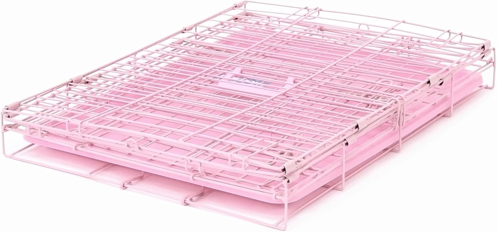 Carlson Pink Secure and Compact Single Door Metal Dog Crate, Small image number 2