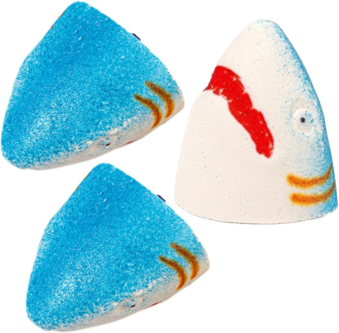 Baluue 3Pcs Shark Bubble Bath Salt Bomb Natural Bathing Bomb Skin-Friendly Sea Salt Fragrance for Ages