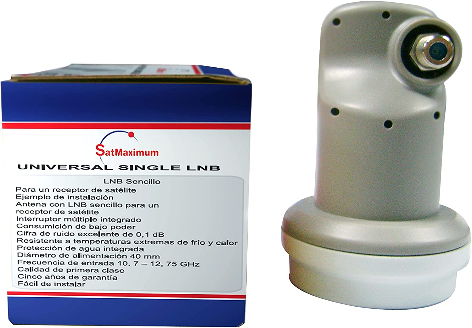FTA Universal Ku Band LNB, Single, 0.1Db Satellite Dish LNBF, Linear, Polarized (0.1 Db, Single) image number 1