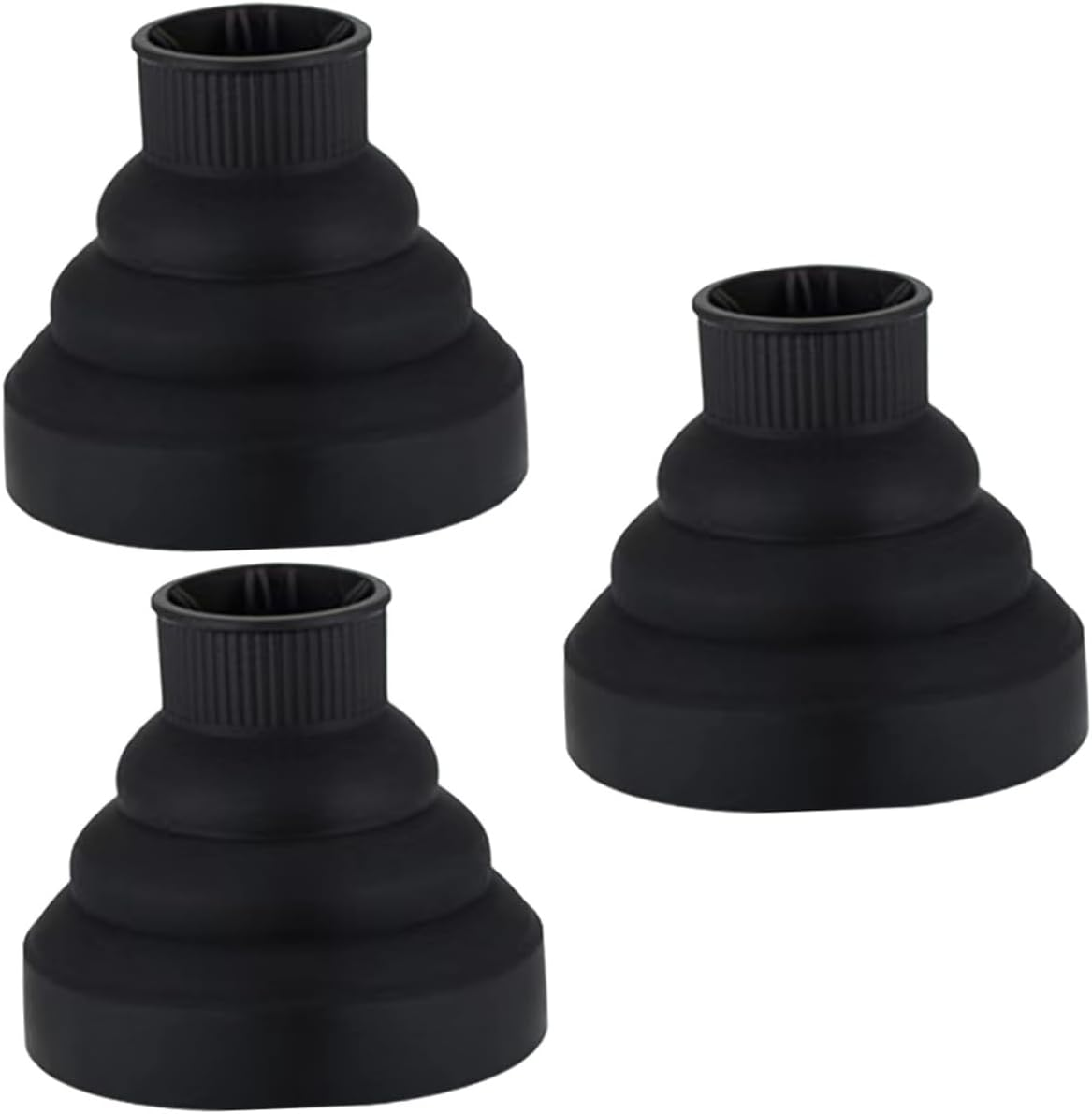 FOMIYES 3Pcs Silicone Hair Dryer Diffuser Cover Portable Hair Dryer Diffuser Attachment for Nozzle