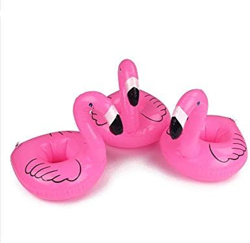 Diversity Land 4X Inflatable Flamingo Drink Holder Floating Cup Holders Pool Can Holder