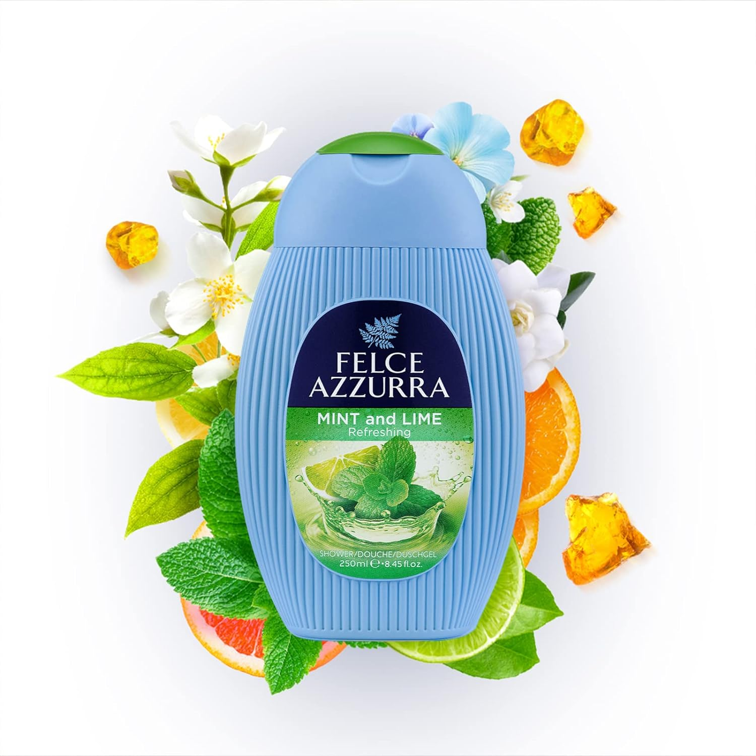 Felce Azzurra Docciagel Mint and Lime &ndash; 6 Packs of 250 Ml &ndash; Total: 1500 Ml image number 1