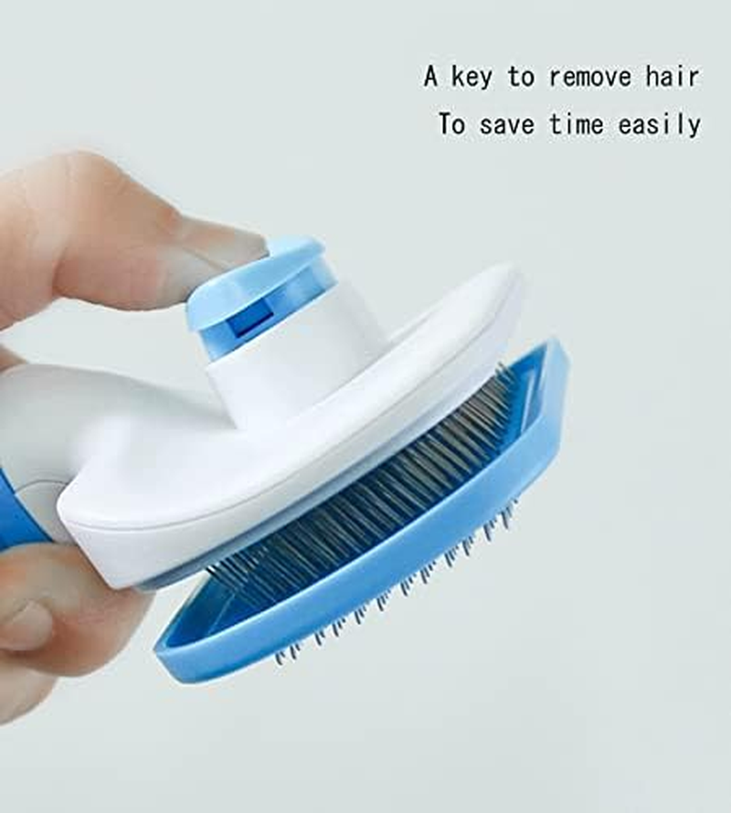 Pet Comb Automatic Hair Removing Comb Dog Cleaning Comb Cat and Dog Needle Comb Pet Cleaning Pet Brush Pet Massage Pet Massage Comb Automatic Retractable Comb image number 4