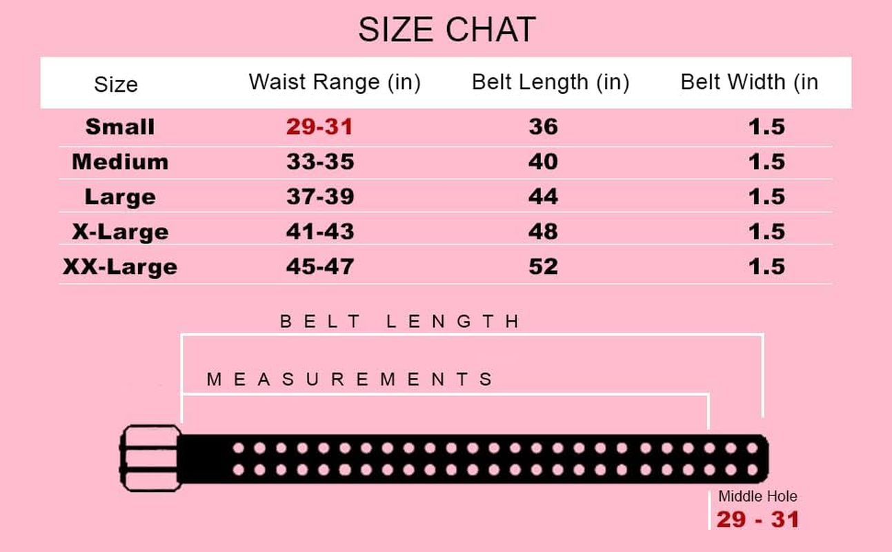 Double Grommet Leather Belt - PU Leather - Double Prong Belt Buckle - 2 Hole Grommet Belt for Women Men by Belle Donne image number 7