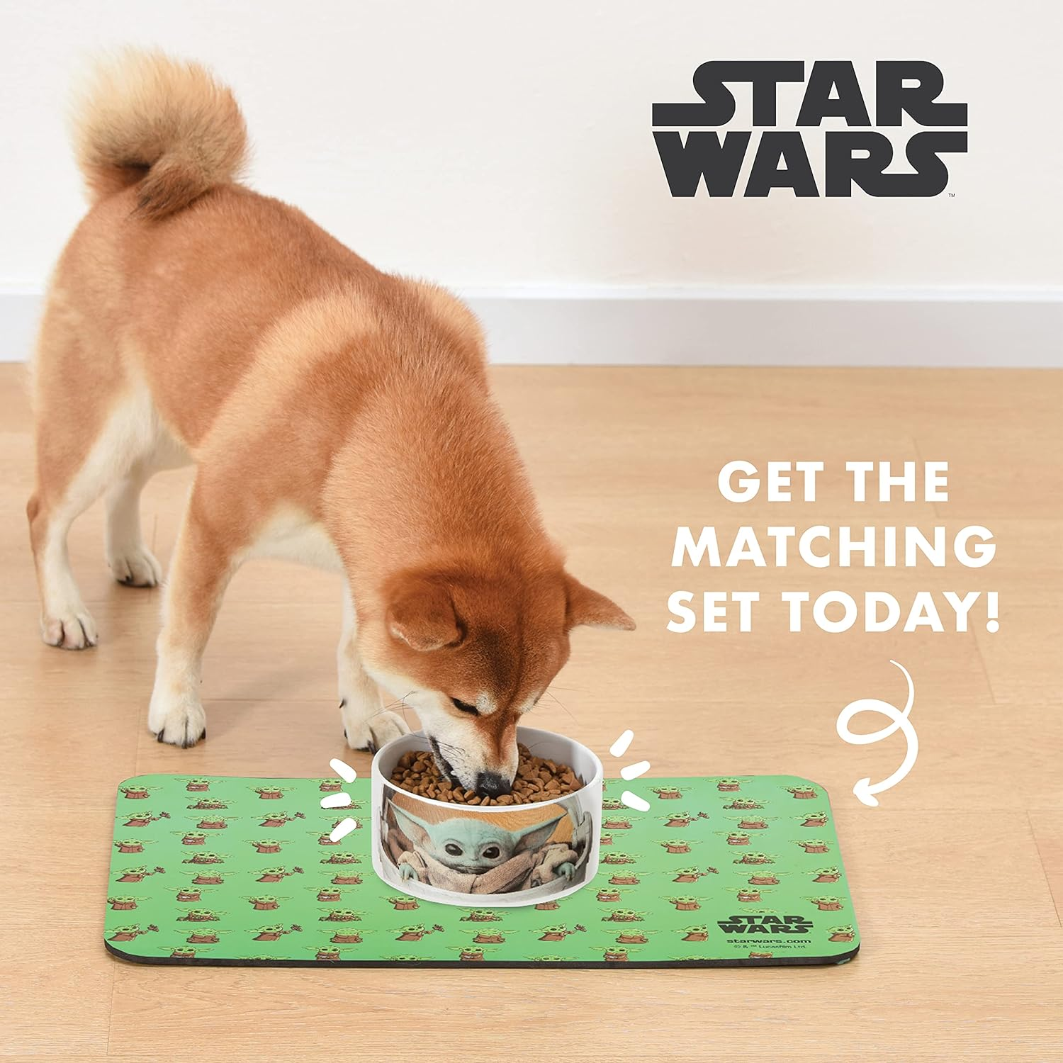 Star Wars the Mandalorian the Child Ceramic Dog Bowl, 3.5 Cups | Meal Time Baby Yoda the Child in a Cradle Dog Food Bowl | Dog Water Bowl for Dry Food or Wet Food for All Dogs image number 4