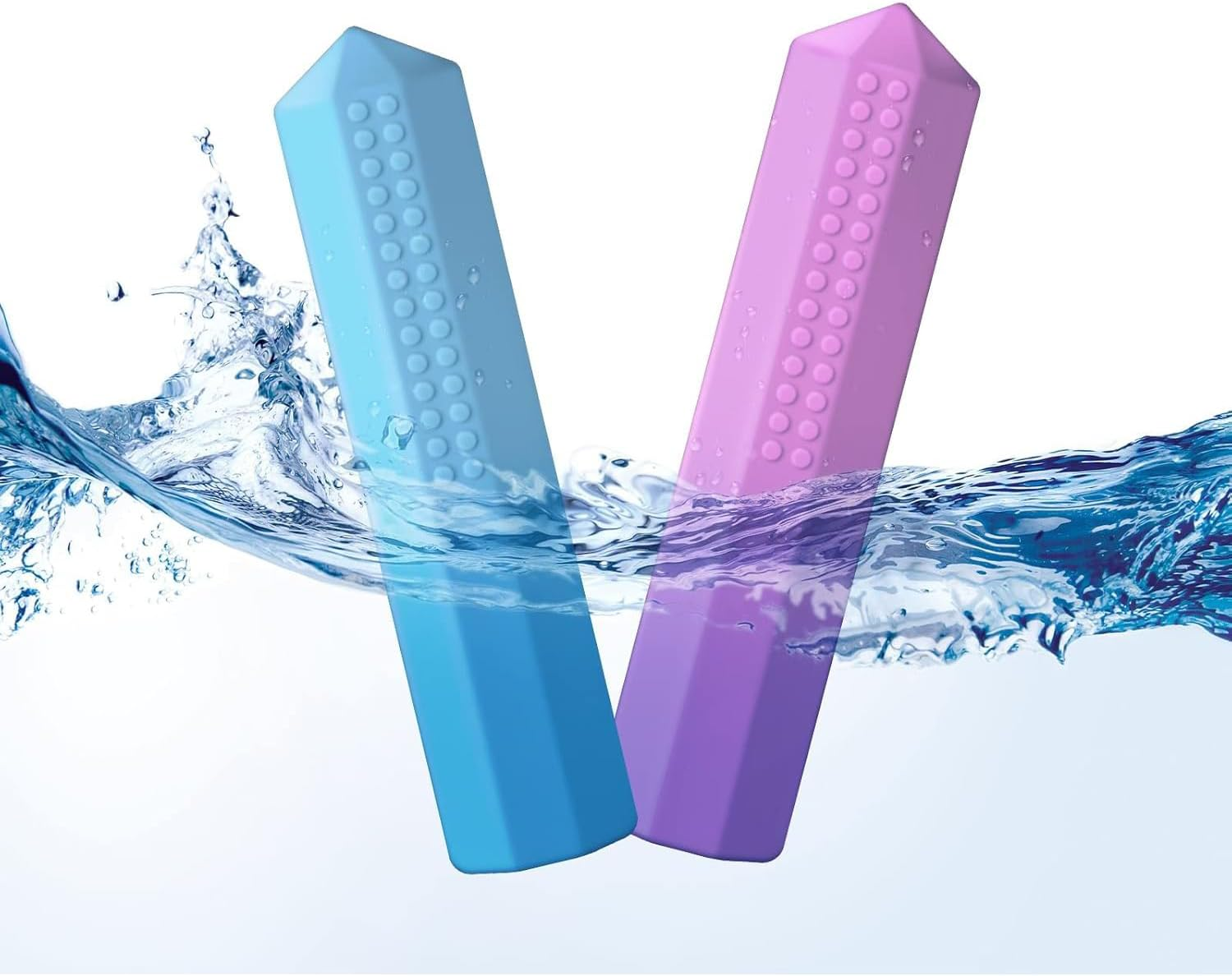 6 Pencil Caps Chewable Pencil Pencil Caps (Red, Pink, Orange, Purple, Blue, Green) image number 3