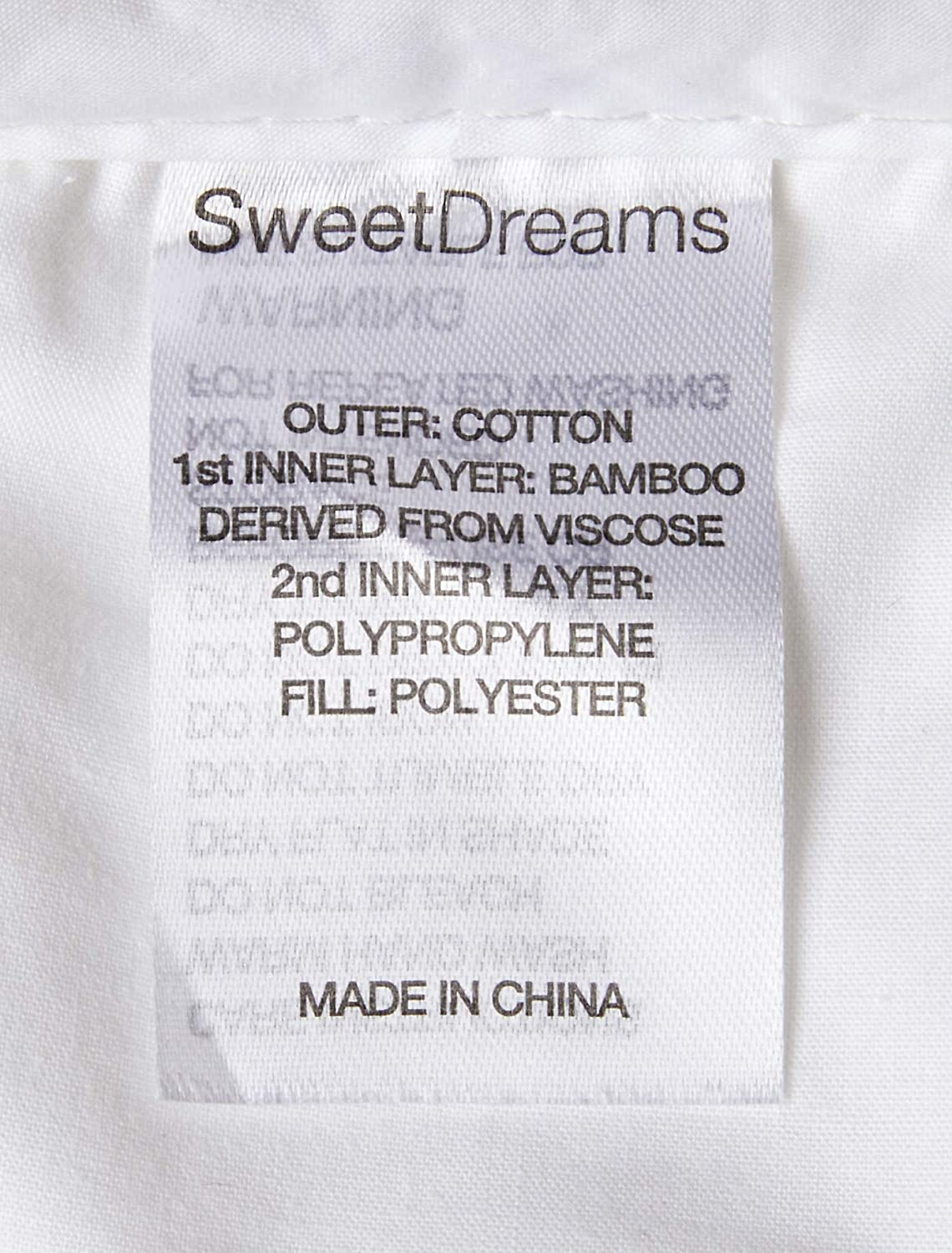 Sweet Dreams Junior Surround Bamboo Pillow, White image number 2