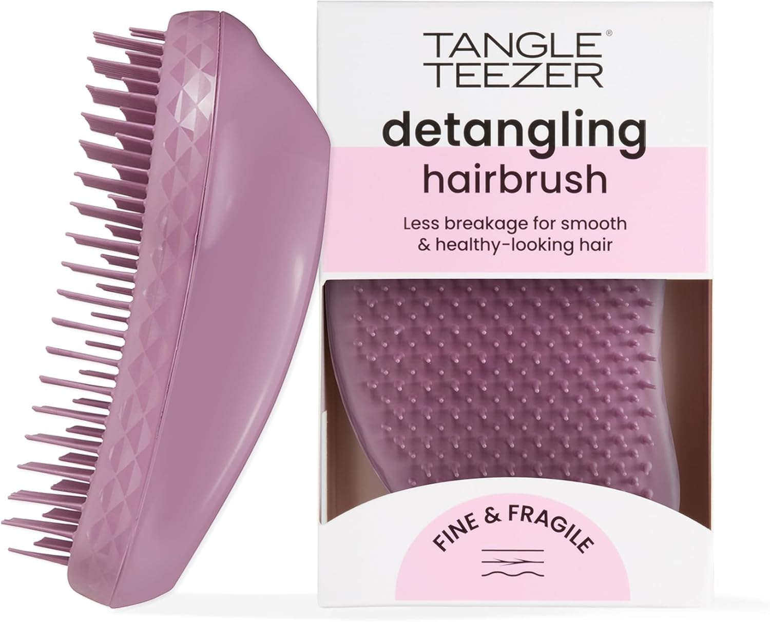 Tangle Teezer, the Fine and Fragile Detangling Hairbrush for Wet and Dry Hair, Colour Treated, Fine, Fragile Hair, Berry Bright