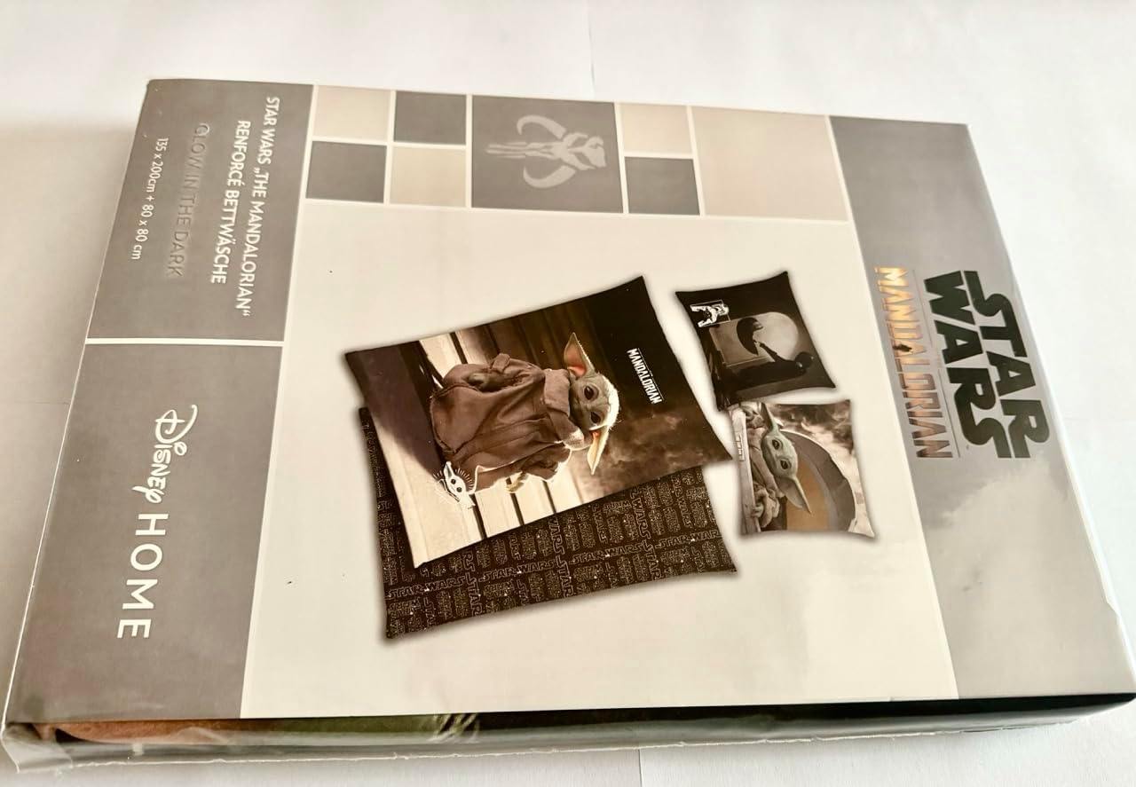 Tex Idea Star Wars Mandalorian the Child Bed Linen Smooth Glow in the Dark - Glows in the Dark - All-In-One Outlet 24 - (135 X 200 Cm) image number 6