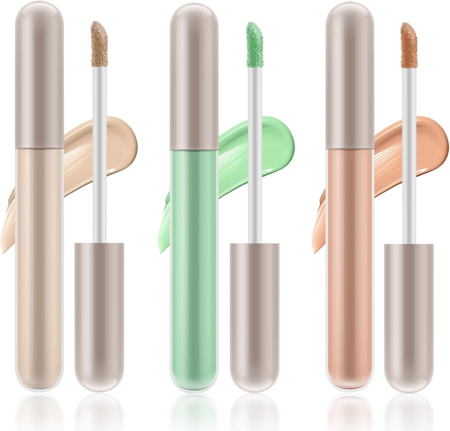 3Pcs Concealer Stick Set,Full Coverage,Lightweight Liquid Stick,Waterproof under Eye Concealer Stick for Dark Circles,Blemishes,Aging Spots,Acne,Freckles image number 3