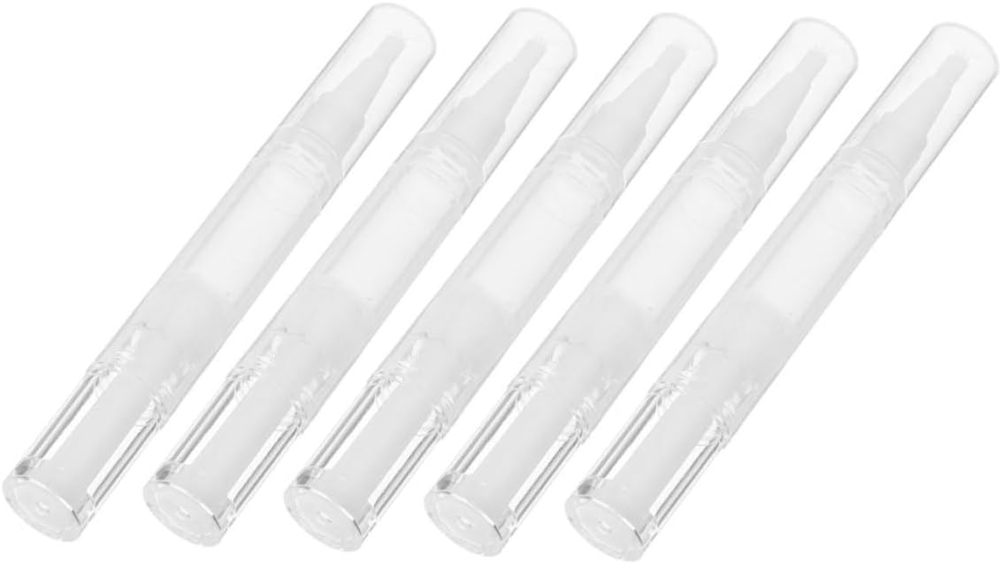 CATIEBYE 5Pcs Nail Polish Pen Cuticle Oil Brush Pen Refillable Essential Oil Applicators image number 6
