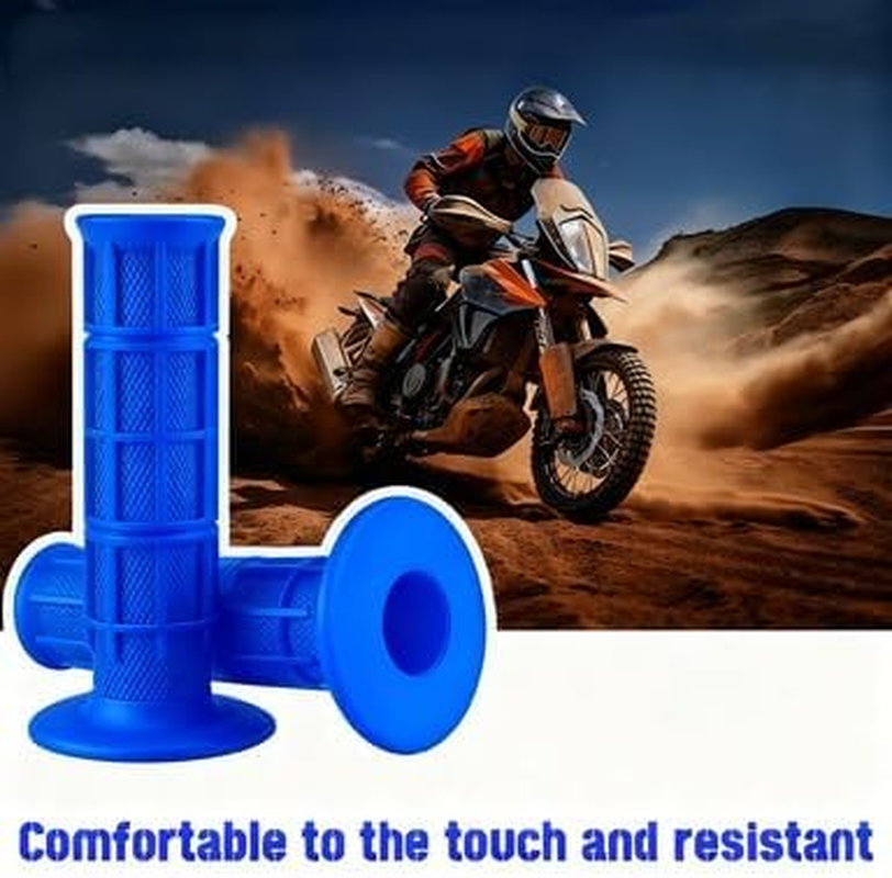 'Klanata Silicone Motorcycle Grips, 22Mm 7/8'' Scooter Grips Handlebar Hand Grips with 4 Colors Dirt Bike Grips for Most Motorcycle, Dirt Bike, Pit Bike Handlebar, 1 Pair' - Red image number 7