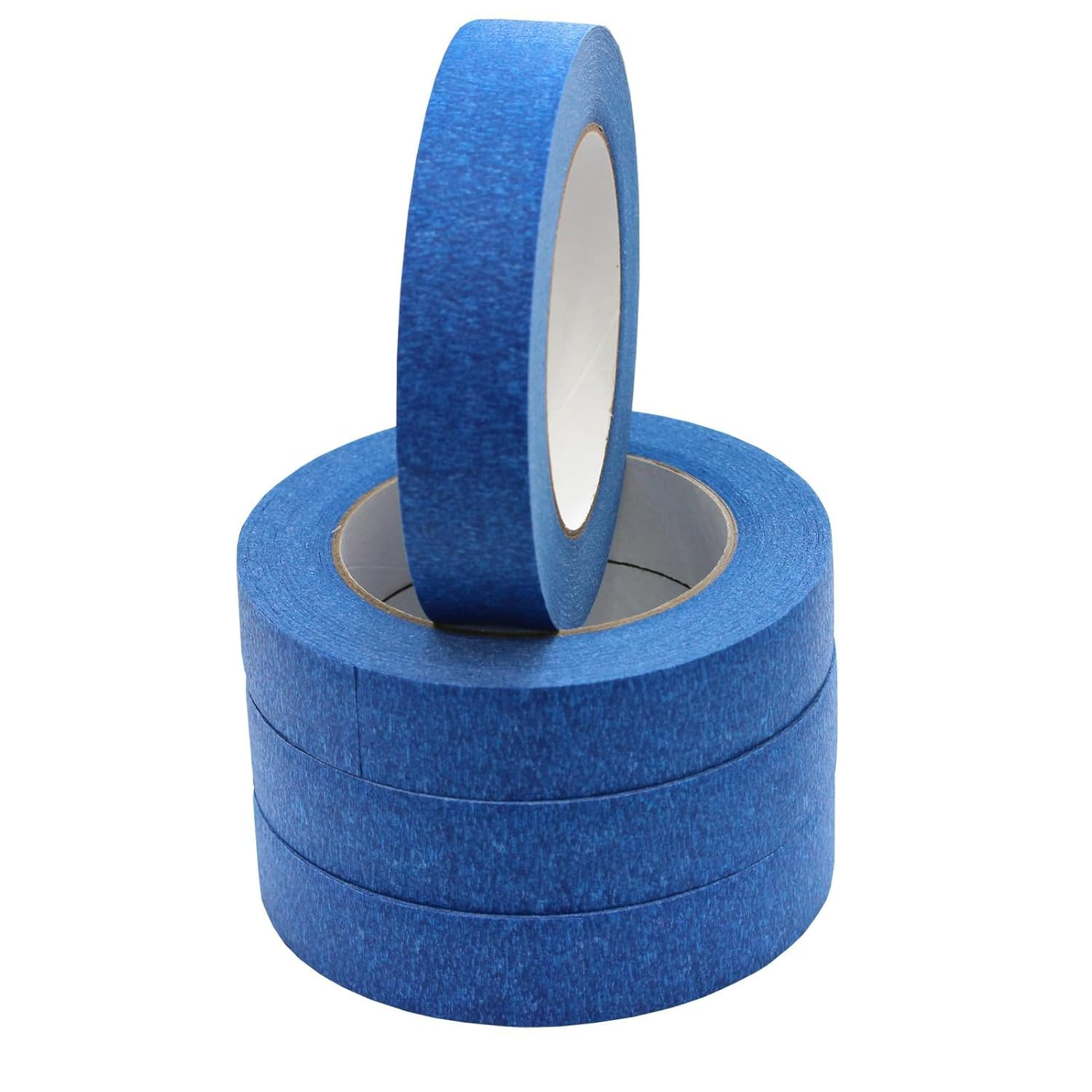 4 Rolls Blue Painters Tape, Betterjonny 25Mm X 50 M（Each） Writable Masking Tape Easy-Tear Painter'S Sticky Tape for Painting, Decoration, Arts & Crafts, Packing, Home, School image number 6